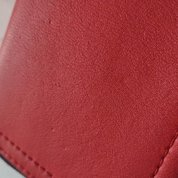 Jessica Simpson Red Wallet w/ Tan Interior - Picture 10 of 10